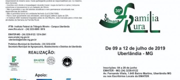 Semana da Família Rural 2019 encerra inscrições na sexta (28)