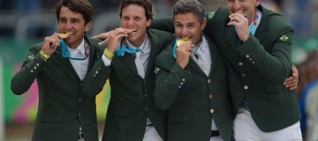Brasil conquista ouro no lançamento de peso, tênis de mesa e hipismo