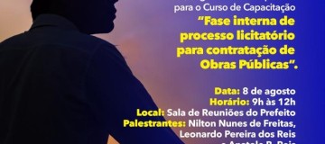 Prefeitura oferece capacitação sobre licitação para obras públicas