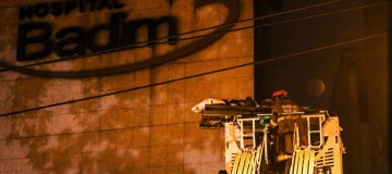 Bombeiros fazem resfriamento e varredura no Hospital Badim no Rio