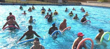 Futel inicia natação e hidroginástica na piscina do Parque do Sabiá