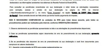 Receita Federal envia cartas a cerca de 330 mil contribuintes