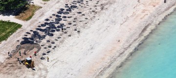 Governo notifica empresa do barco suspeito de ter vazado óleo