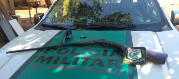 Homem é preso com revólver, espingarda e munições em Cachoeira Dourada