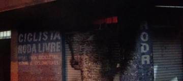 Incêndio criminoso é registrado em bicicletaria de Araguari