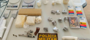 Suspeito é preso com revólver e tabletes de maconha no Bairro Tocantins