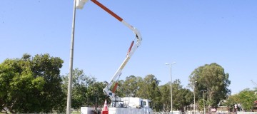 Prefeitura inicia instalação de luminárias de LED no Parque do Sabiá