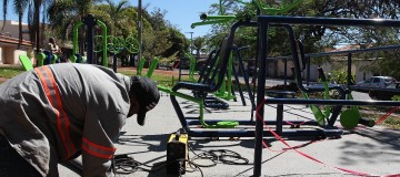 Futel instala academia ao ar livre no bairro Taiaman