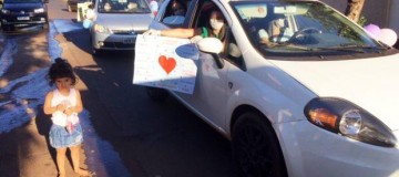 Professoras fazem carreata para visitar alunos em Capinópolis