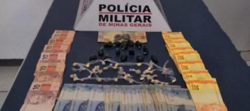 Jovem é preso com dinheiro e drogas no assentamento Glória em Uberlândia