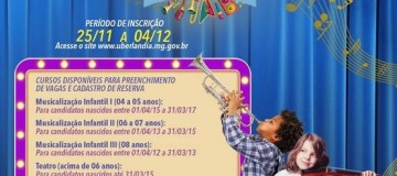 Inscrições para Escola Municipal Cidade da Música terminam nesta sexta (4)