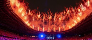 Veja fotos da cerimônia de abertura dos Jogos Olímpicos de Tóquio