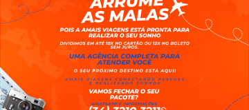 Arrume as malas A Mais viagens está pronta para realizar seu sonho