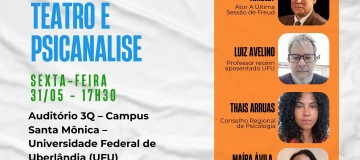 Roda de conversa sobre Teatro e Psicanálise será realizada na sexta (31)