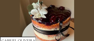 Bolo de Amora por Gabriel Oliveira - Confeitaria Criativa
