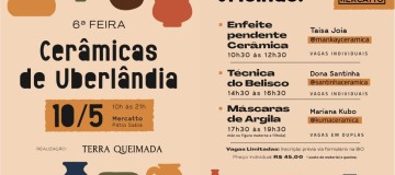 Pátio Sabiá recebe a 6ª Feira Cerâmicas de Uberlândia