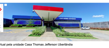 Casa Thomas Jefferson abre as portas para tour virtual em suas unidades