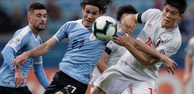 Copa América: Uruguai e Japão empatam jogo movimentado