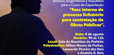 Prefeitura oferece capacitação sobre licitação para obras públicas
