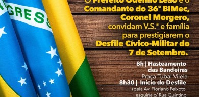 Desfile da independência mobilizará milhares de pessoas em Uberlândia