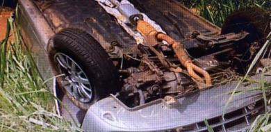 Motorista morre ao capotar carro na BR-050, em Uberlândia