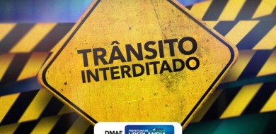 Interdição na rua Machado de Assis 28 DE FEVEREIRO DE 2020