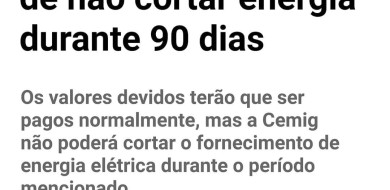 Coronavírus- Aneel acata pedido de não cortar energia durante 90 dias