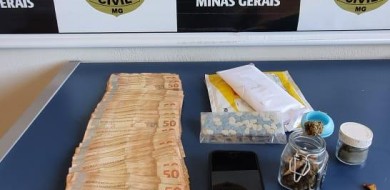 Homem é preso com drogas sintéticas e mais de R$7 mil em dinheiro