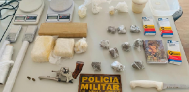 Suspeito é preso com revólver e tabletes de maconha no Bairro Tocantins