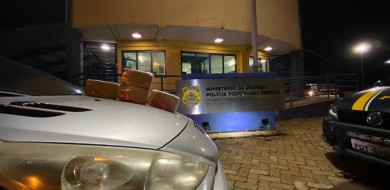 Casal é preso transportando 4kg de pasta base de cocaína na BR-050