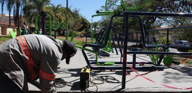 Futel instala academia ao ar livre no bairro Taiaman
