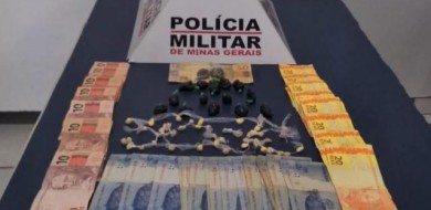 Jovem é preso com dinheiro e drogas no assentamento Glória em Uberlândia