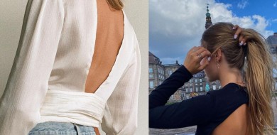 TOP FRENTE ÚNICA COM MANGA COMPRIDA, COMBINAÇÃO FASHION