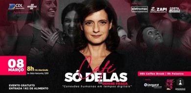 Café Só Delas recebe Denise Fraga